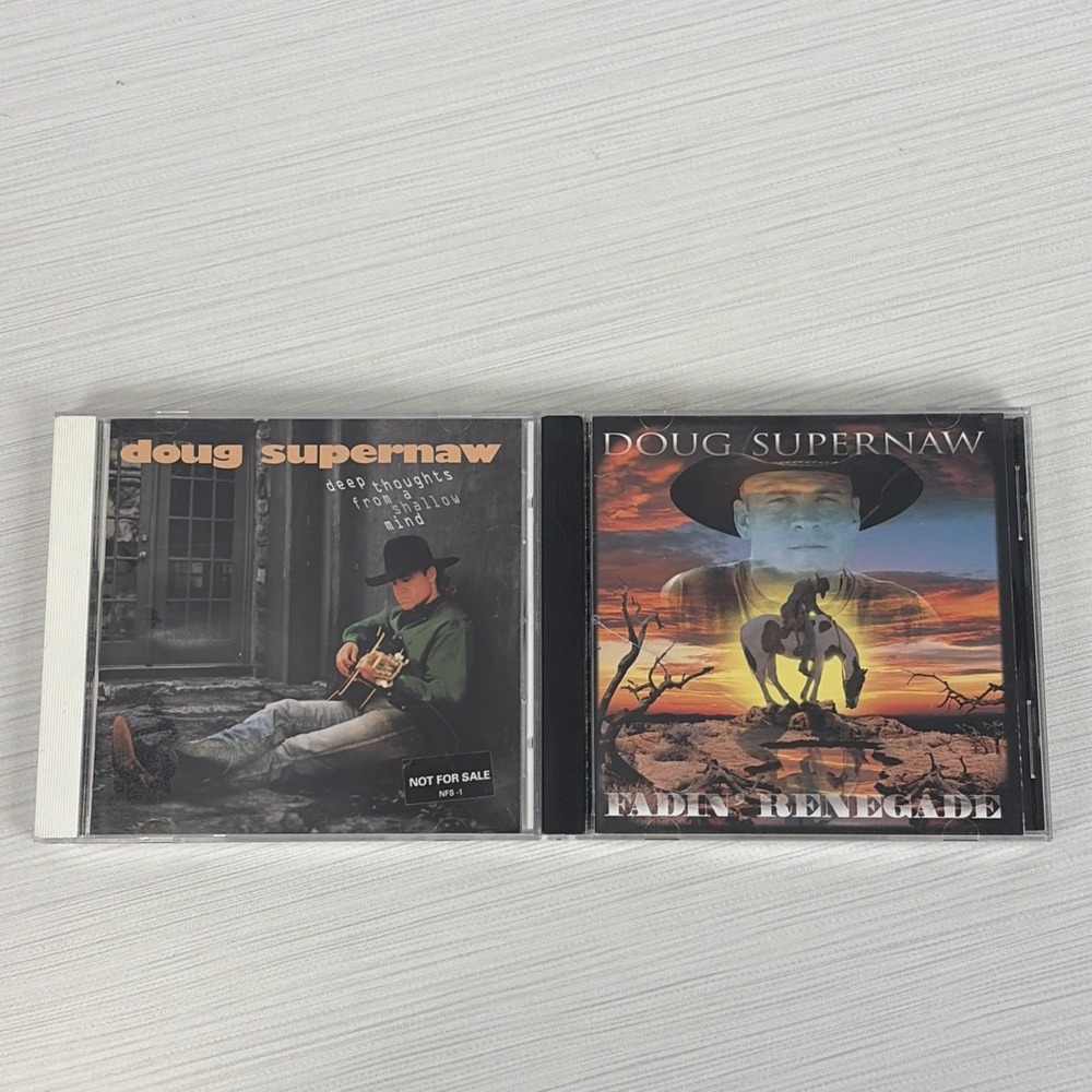 Doug Supernaw 2-CD Lot - Fading' Renegade + Deep Thoughts For a Shallow Mind
